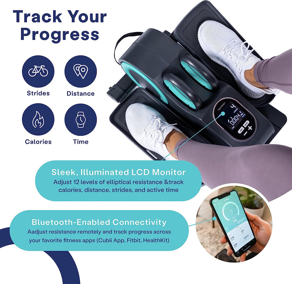 Seated Elliptical Pedal Exerciser with Resistance Bands V3306