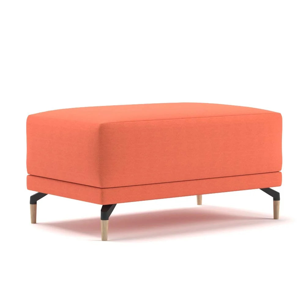 Modern Sofa with 4 Pillow Set and Pouf Ottoman V2986