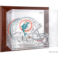 Brown Framed Wall-Mountable Helmet Case N81518