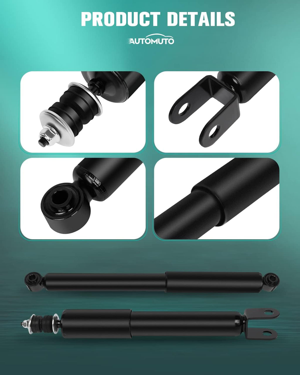 4x Front Rear Shocks Absorbers for Chevy Avalanche 1500, Silverado 1500, GMC Sierra 1500, Suburban 1500, Tahoe, Yukon C6590