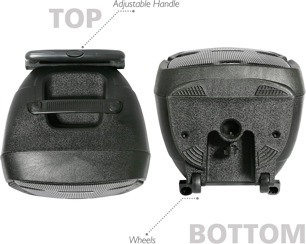 Wireless Portable PA Speaker System with Bluetooth, 12” Subwoofer, 1000 Watt Powered 2-Way Waterproof Amplifier H8947