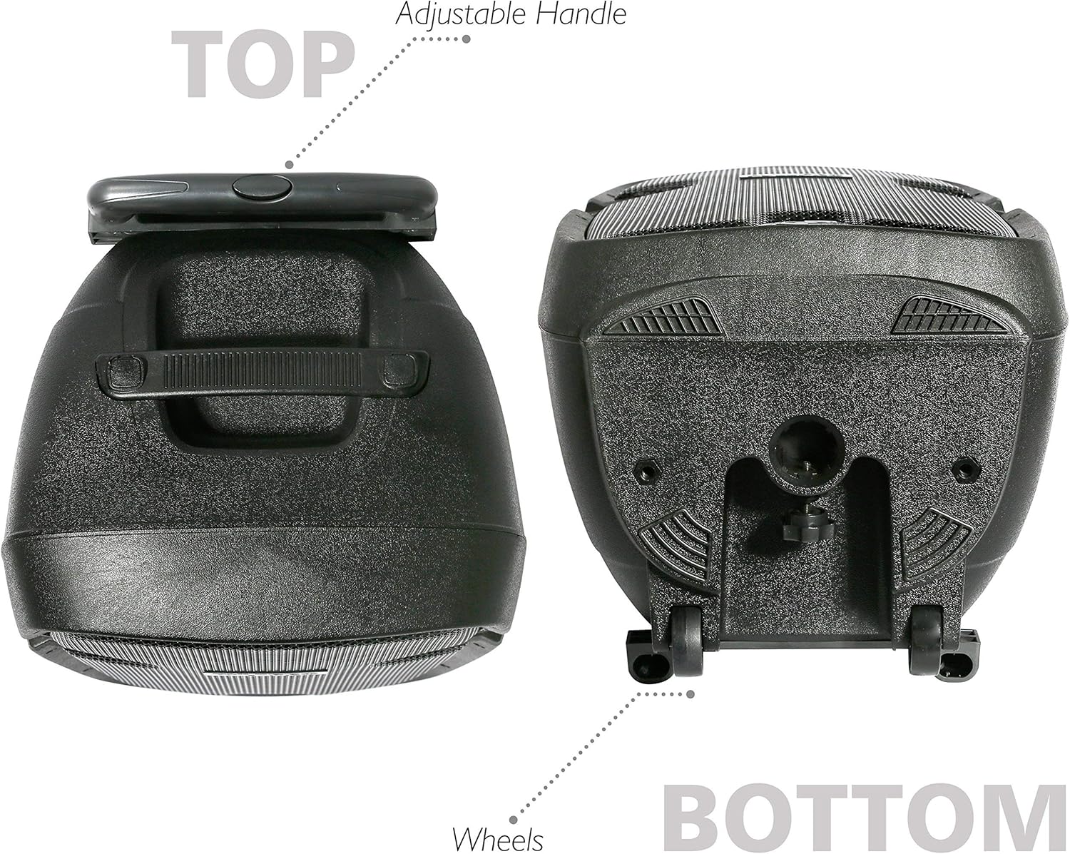 Wireless Portable PA Speaker System with Bluetooth, 12” Subwoofer, 1000 Watt Powered 2-Way Waterproof Amplifier H8947