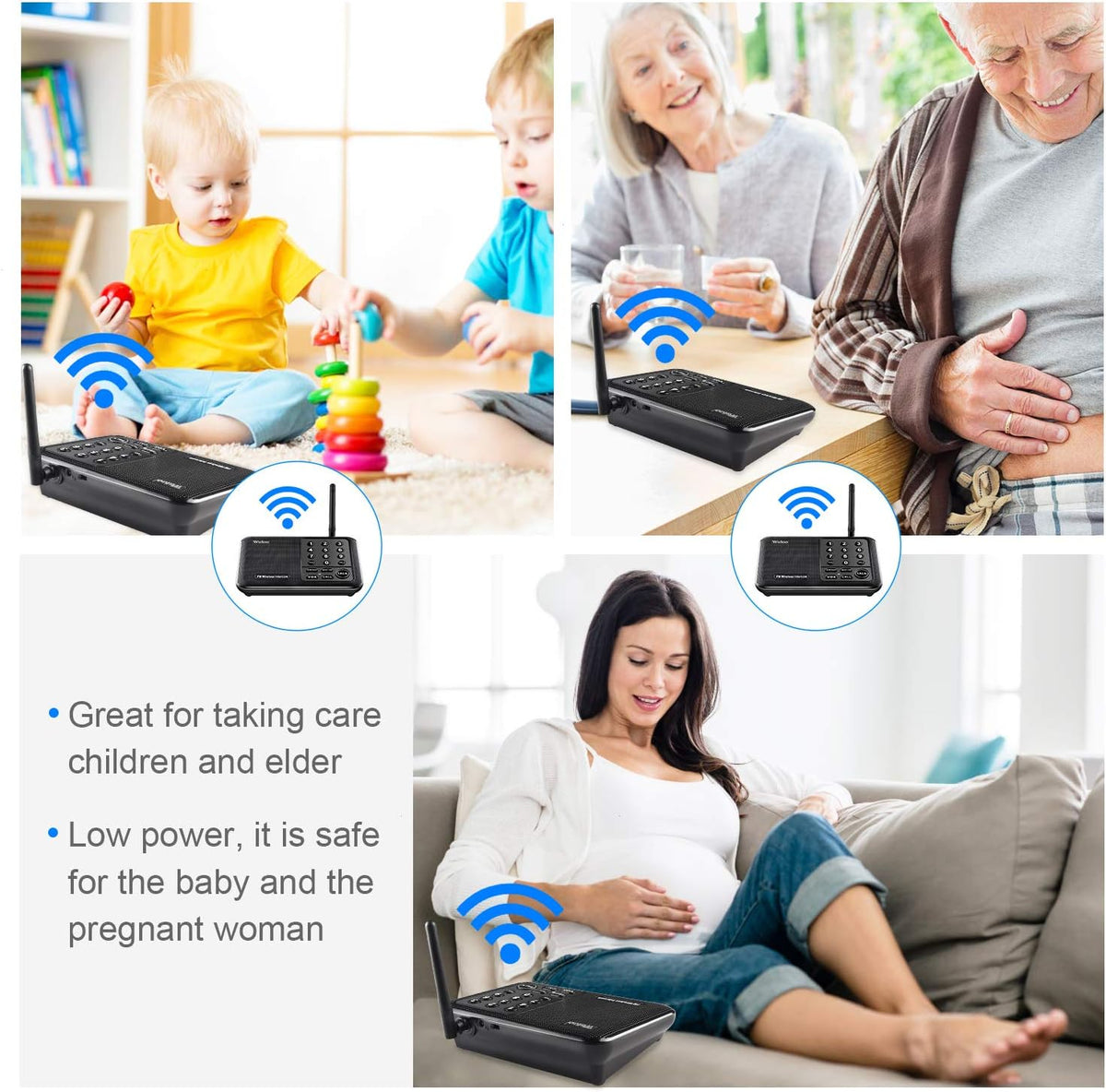Black 2 Pack Wireless Intercom System B979650