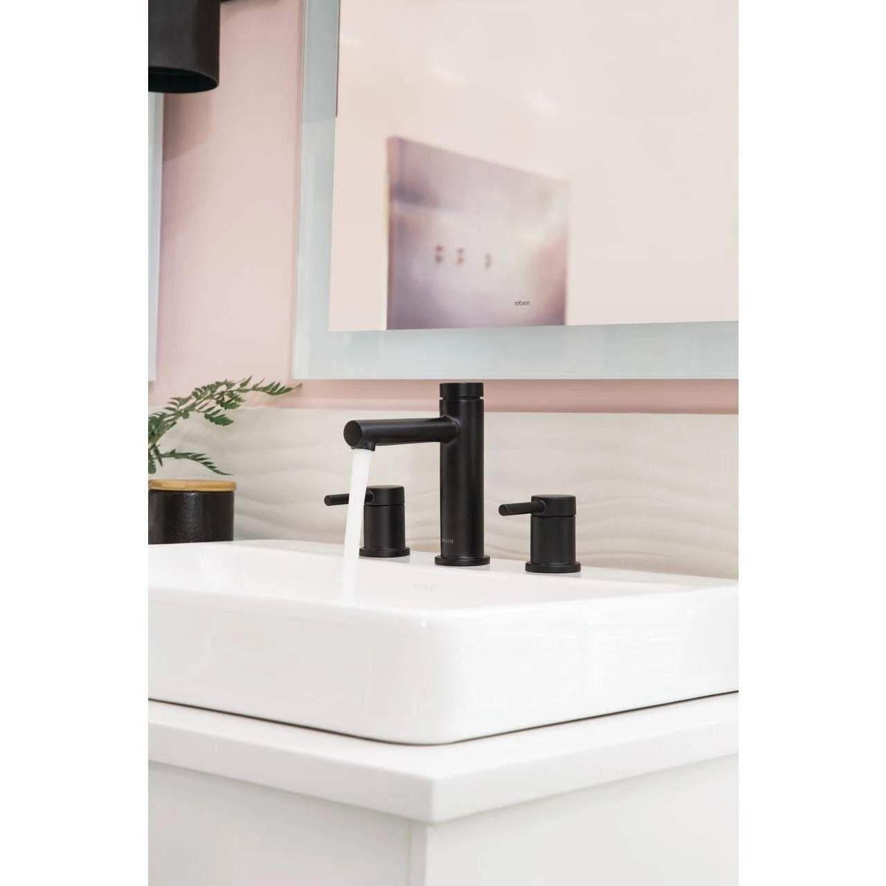 Brushed Nickel Widespread 2-Handle Bath Faucet Trim Kit S4285