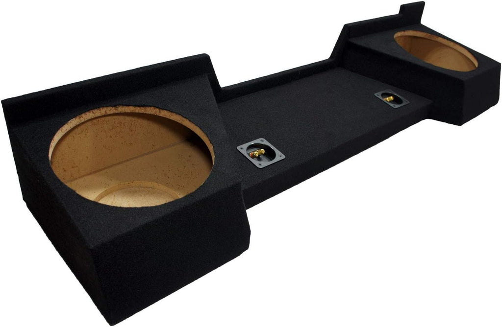 Dual 12 Subwoofer Sub Box Speaker Enclosure for Full Size Extended Cab Truck E235