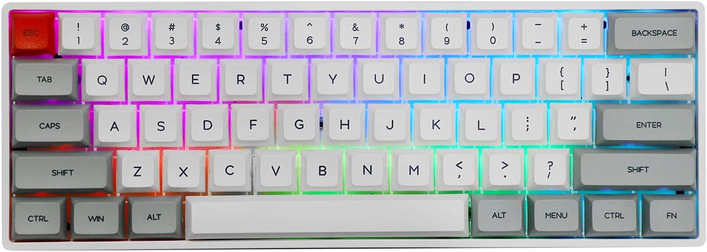 Pink 61 Keys 60% Hot Swappable Mechanical Keyboard Y166951