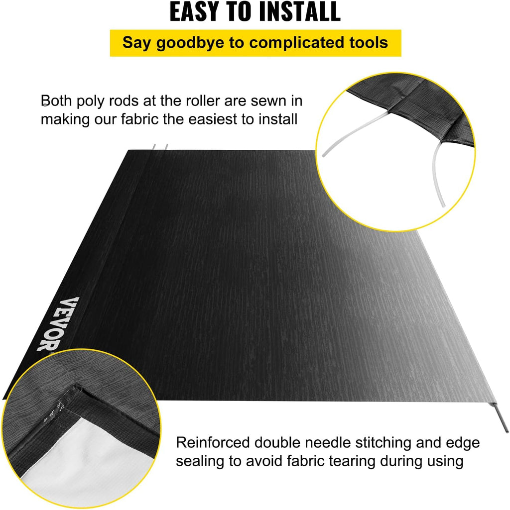 Charcoal Fade 15oz Vinyl RV Awning Replacement Fabric O39433