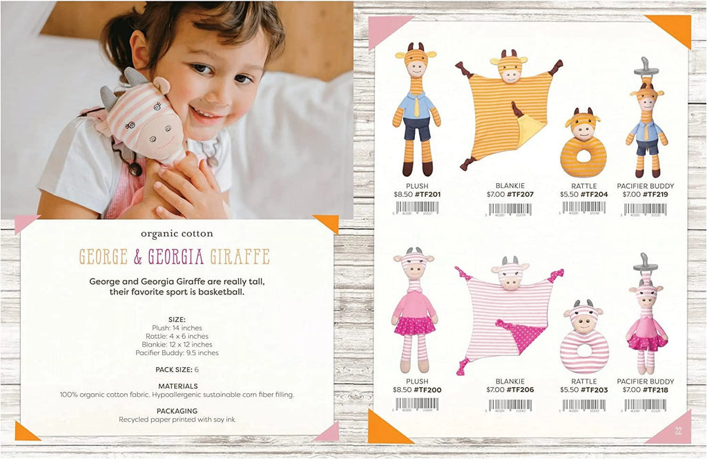 Organic Farm Buddies George Giraffe B6826