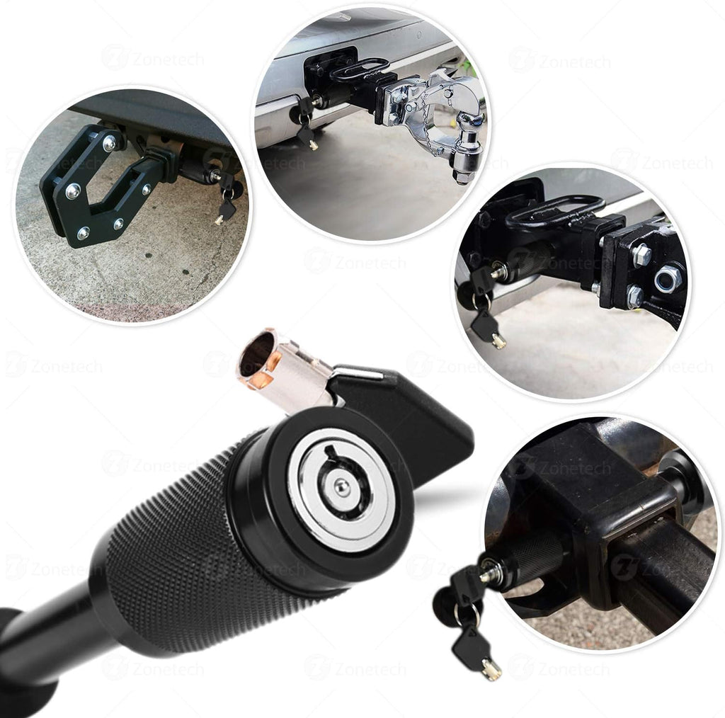 5/8 Pin Trailer Hitch Receiver Lock with Rubber Cap S61281