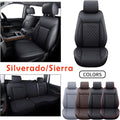 Gray Faux Leather Seat Covers Full Set C428