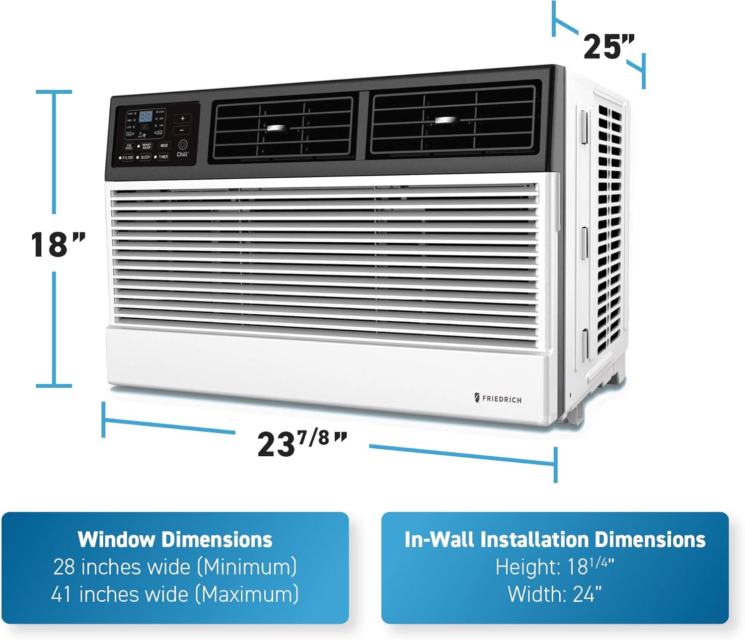 White Smart Air Conditioner Wall & Window Unit, 18,000 BTU Z274568