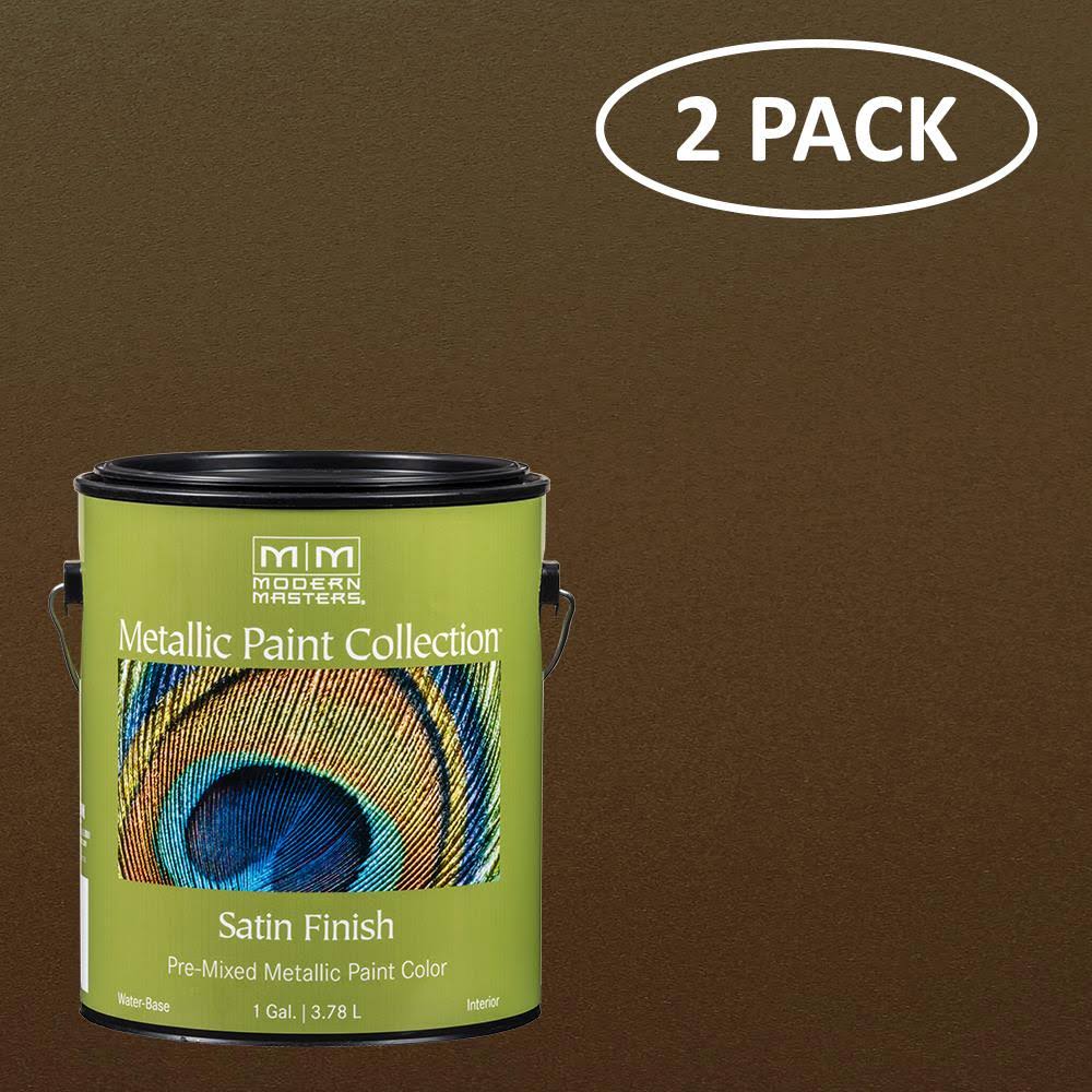 Satin Statuary Bronze Metallic Paint 1 Gallon (2 Pack) U145