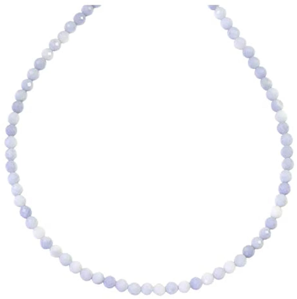 18" Sterling Silver Blue Opal Necklace Z333