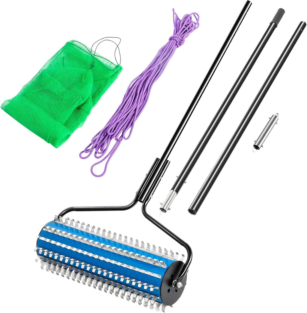 12 ft Lake Weed Rake with Extension Pole and Rope O960040
