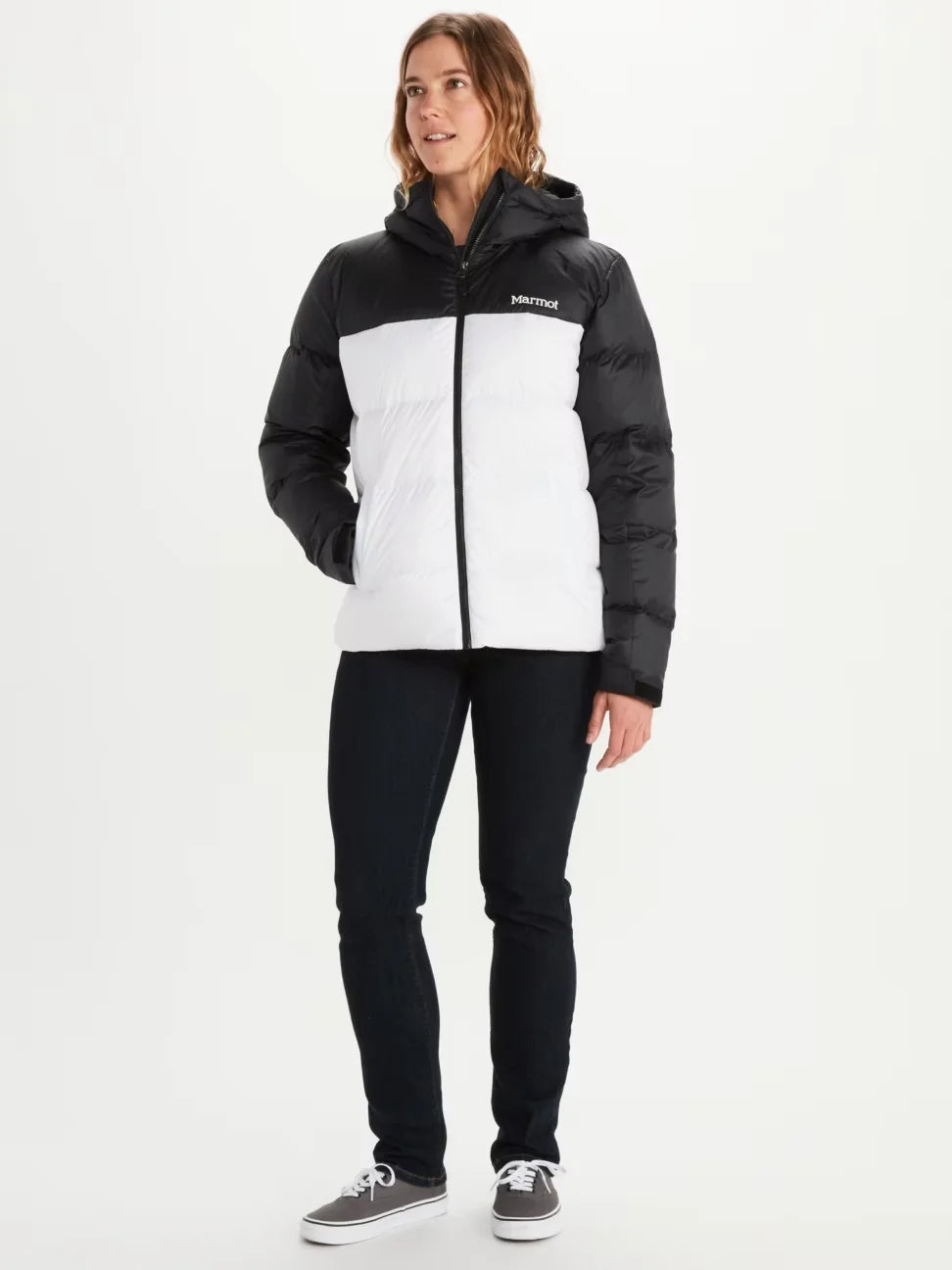 White Black Guides Down Hoody Y3013