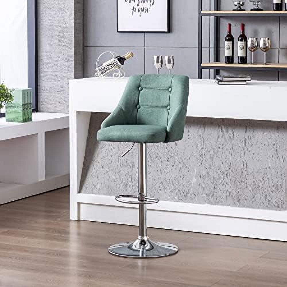 Swivel Fabric Tufted Barstool with Back G234