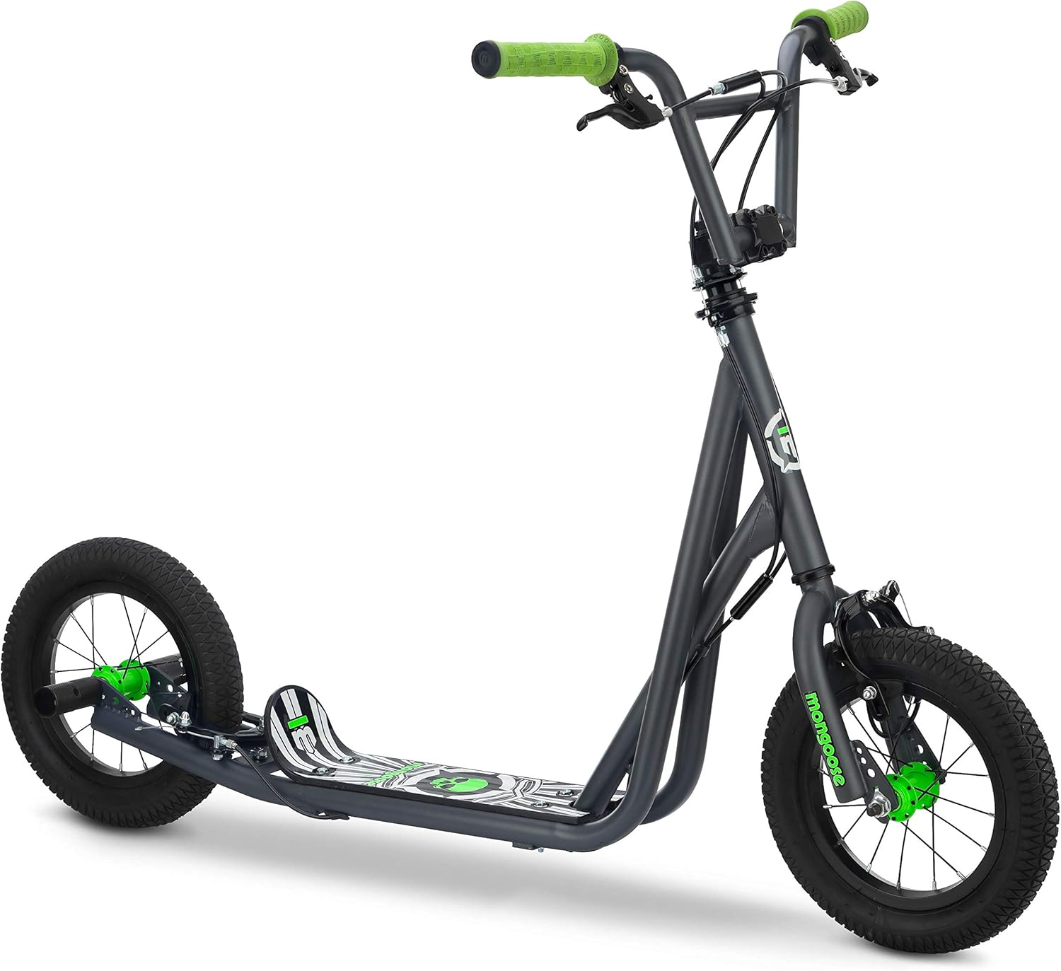 Mongoose Expo Youth Scooter, 12-Inch Inflatable Wheels, Non Electric N97950
