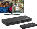 HDMI Quad Multi-Viewer Seamless Switcher 4 in 1 Out with Loop, Audio Extractor to Stereo, 4K H854819