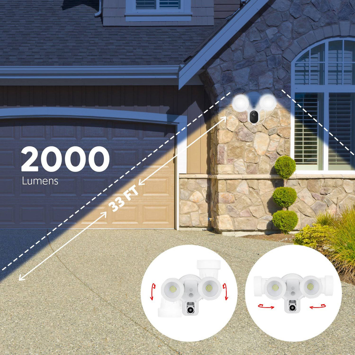 3-in-1 Floodlight, Charger and Mount for Arlo Ultra/Ultra 2 and Arlo Pro 3/Pro 4 (White) W347463
