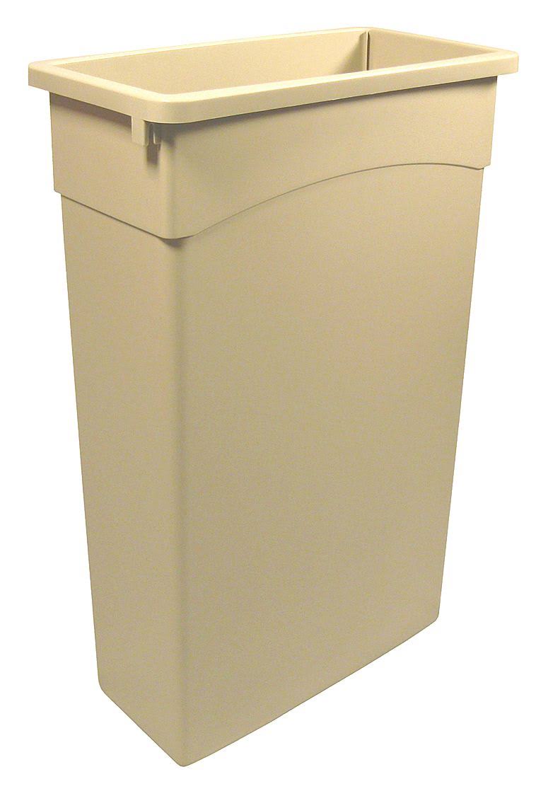 Beige Rectangular Trash Can S205