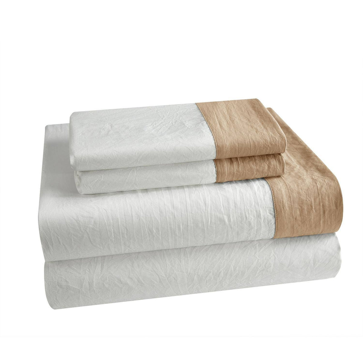 12 Piece Beige Queen Bedding Set H92048