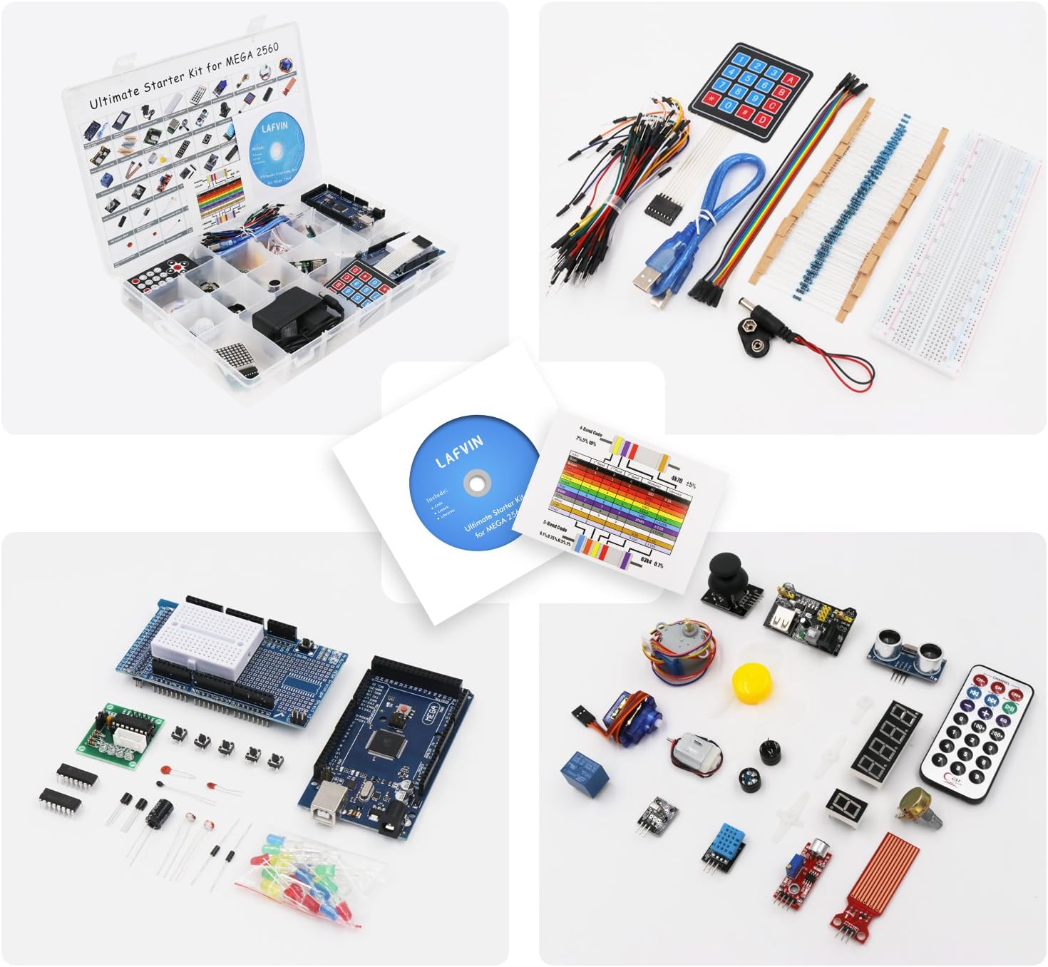 Mega 2560 Project Starter Kit with Tutorial Compatible with Arduino IDE Pack of 2 Z312