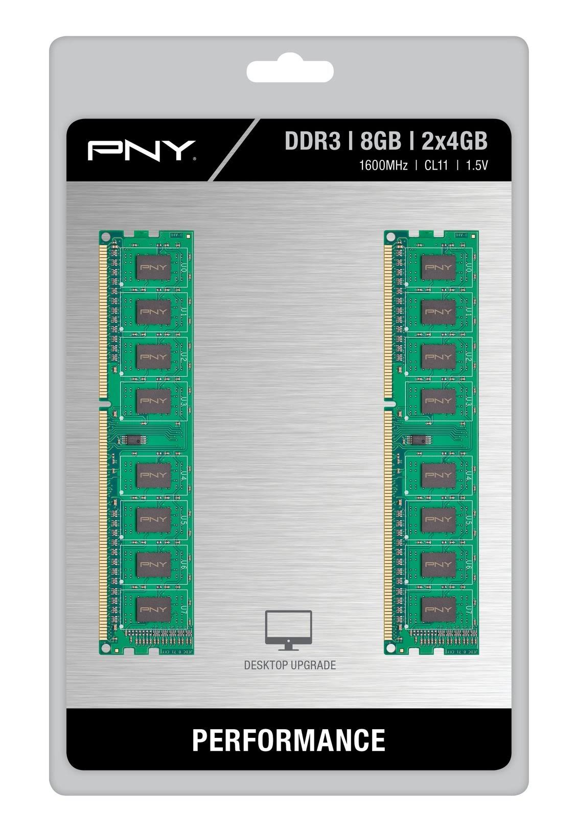 8GB Kit (2x4gb) DDR3 1600Mhz CL11 Desktop Memory Y51354