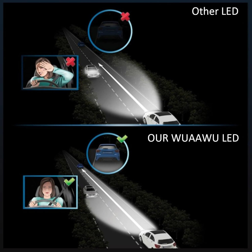 LED Headlight Bulbs Combo 240W 30000LM 6500K Cool White, Pack of 4 Pack of 2 S842