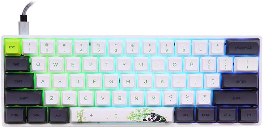 Pink 61 Keys 60% Hot Swappable Mechanical Keyboard Y166951