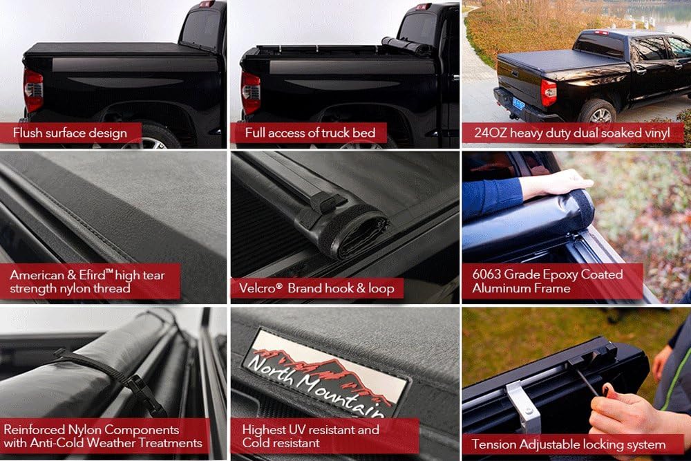 Soft Roll Up Tonneau Cover for Ford Ranger 5ft Bed O418