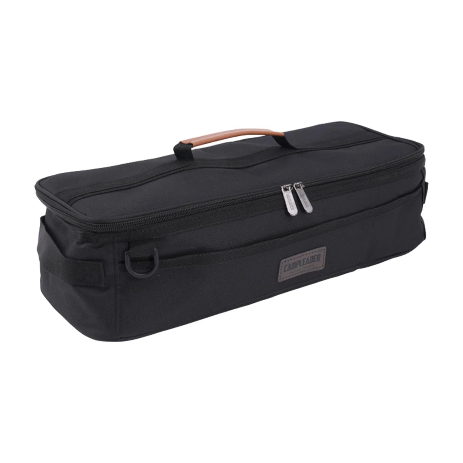 Tent Pole Bag with Handle Pockets Storage Bag for Hiking Travel black H577356