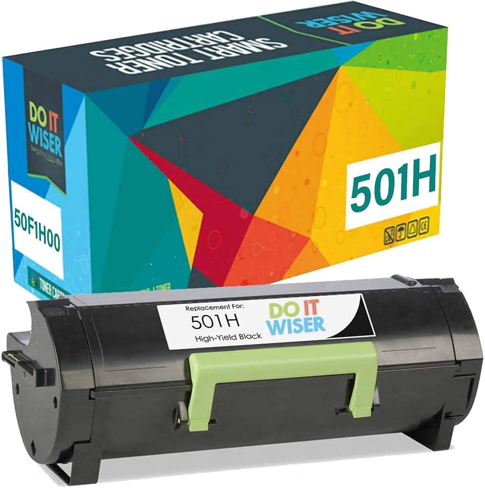 Compatible Printer Toner Cartridge Replacement for Lexmark 501H, Pack of 2 Z7859