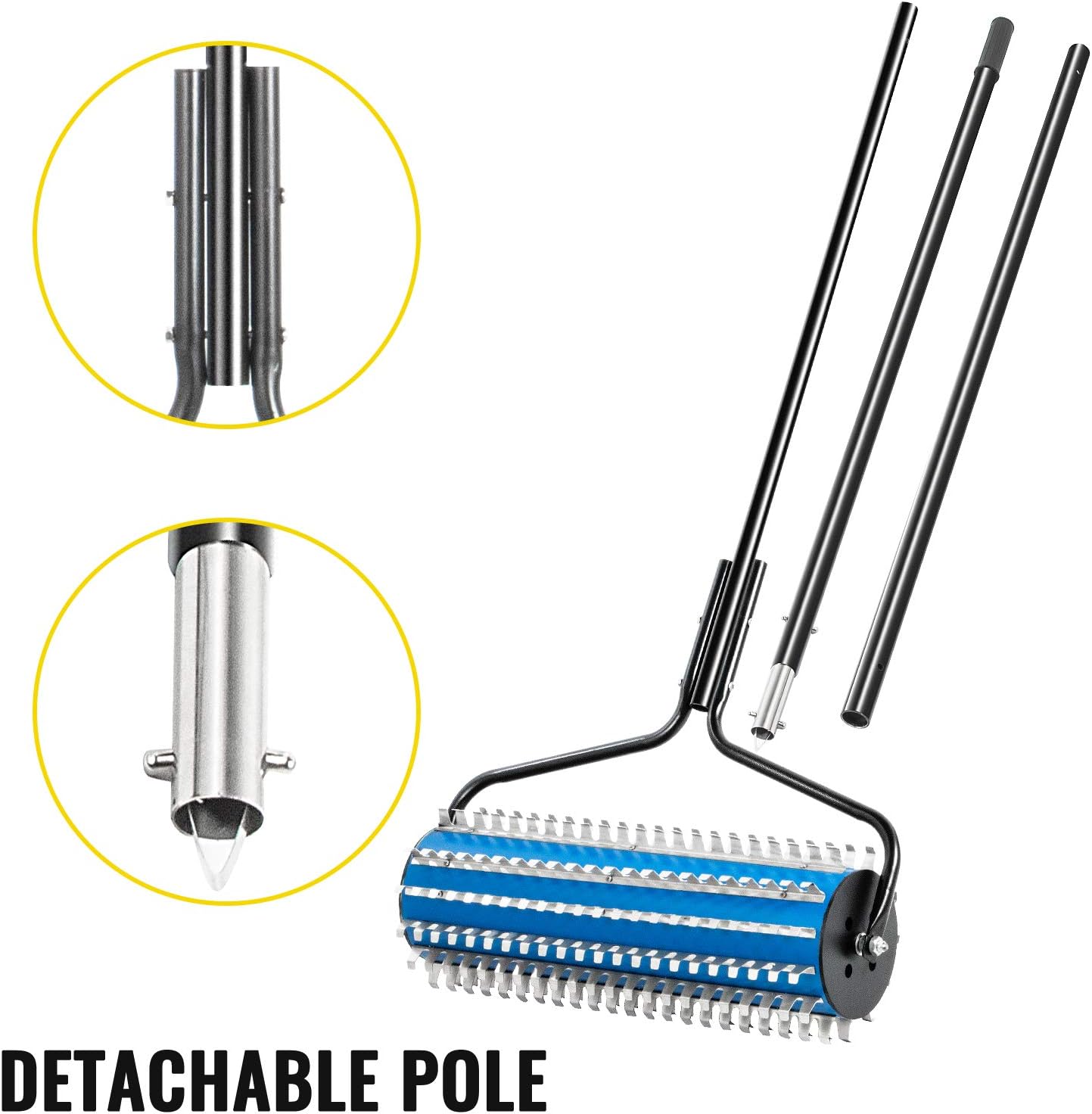 12 ft Lake Weed Rake with Extension Pole and Rope O960040