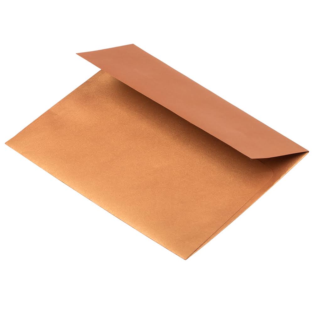 A8 Metallic Invitation Envelopes, Stardream Copper, Bulk 1000/Carton Y618