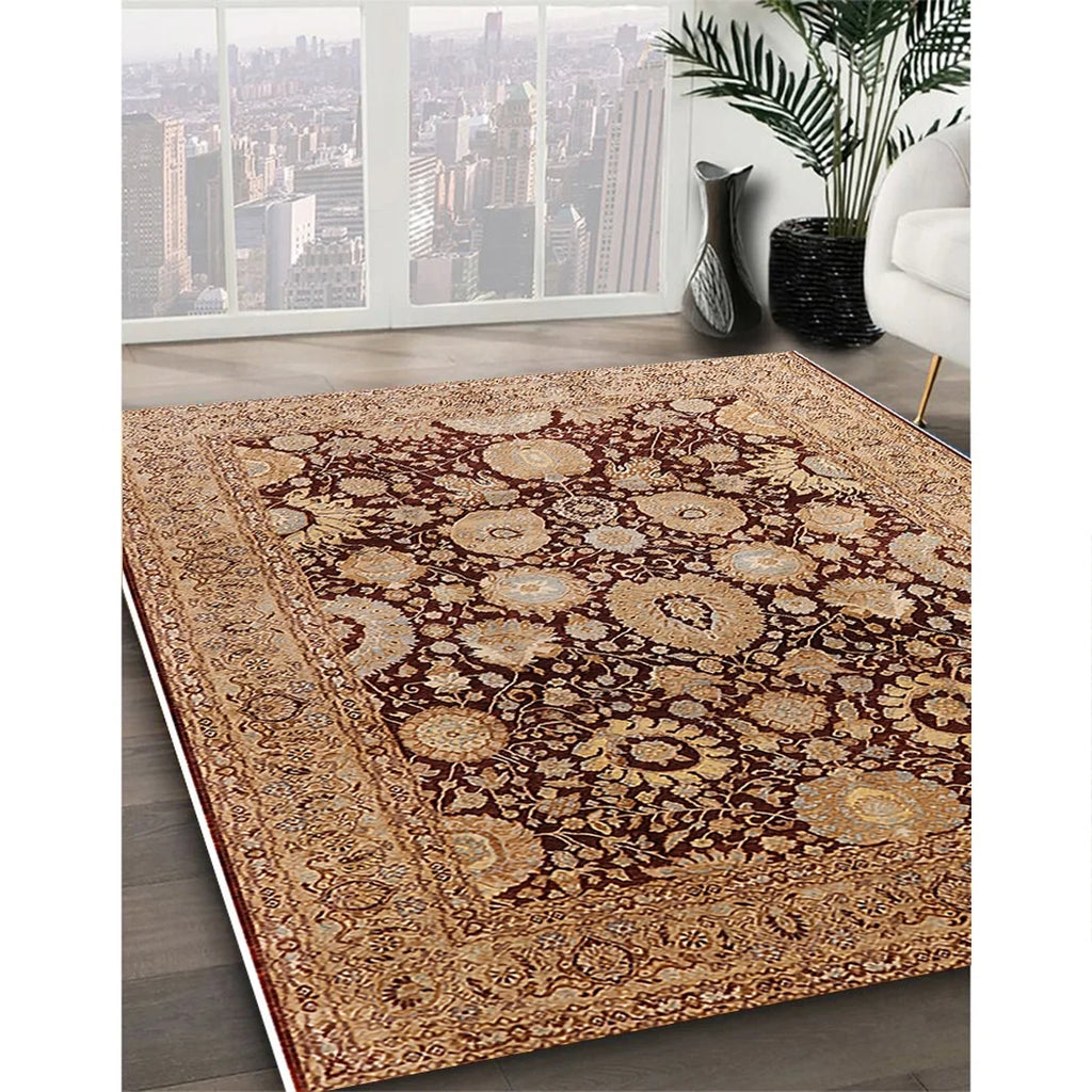 SandyBrown Rectangle Oriental Area Rug M757559