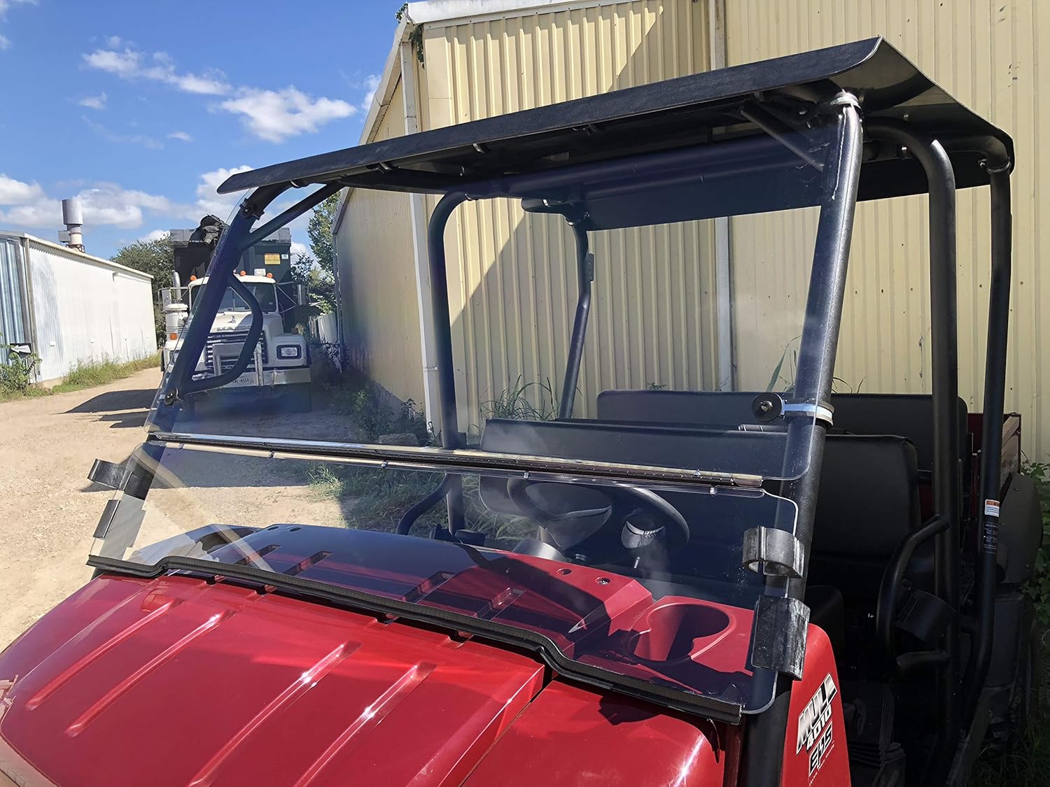 1/4 Polycarbonate Flip Up Windshield for Kawasaki Mule 4000 4010 N472761