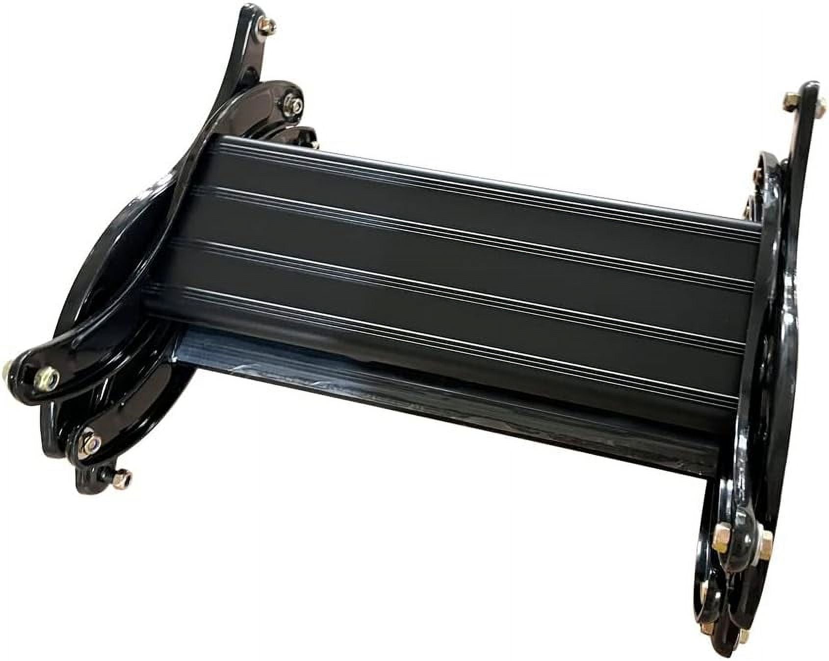 Black Wall Mounted Telescopic Folding Ladder A674306