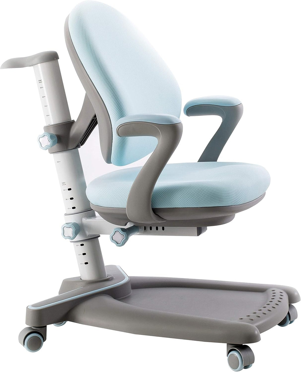 Blue Ergonomic Kids Desk Chair with Footrest Armrest P8118