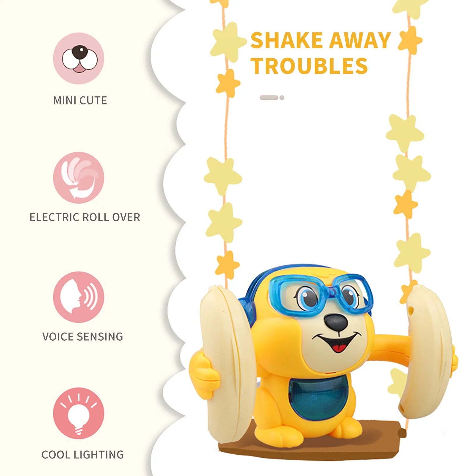 Pink Electric Rolling Monkey Toy R2570