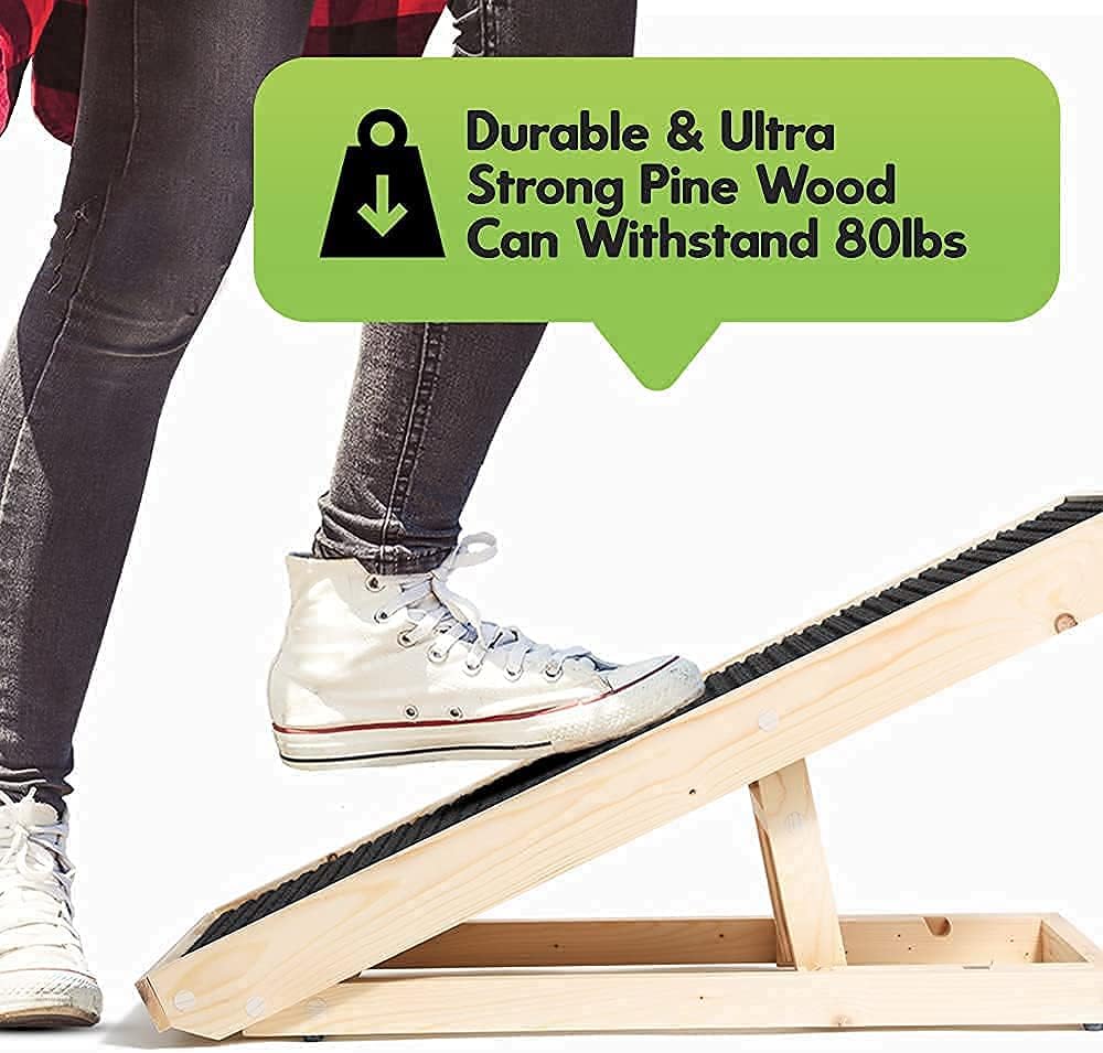 2-in-1 Cat Ramp & Cat Scratcher with Replaceable Carpet & Adjustable Height W473465