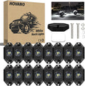 White 16Pods Waterproof LED Underglow Light for Truck Car ATV UTV SUV Off Road Boat E399