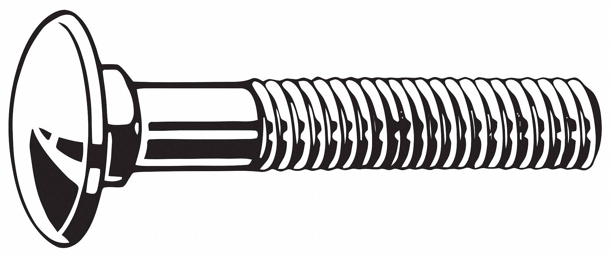 Carriage Bolt, 1/4-20, 1-1/4In, PK1100 U188
