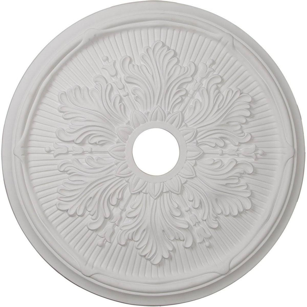 23 3/4x22OD x 3 5/8x22ID x 1 7/8x22P Ceiling Medallion Hand-Painted Smokey Topaz B313418