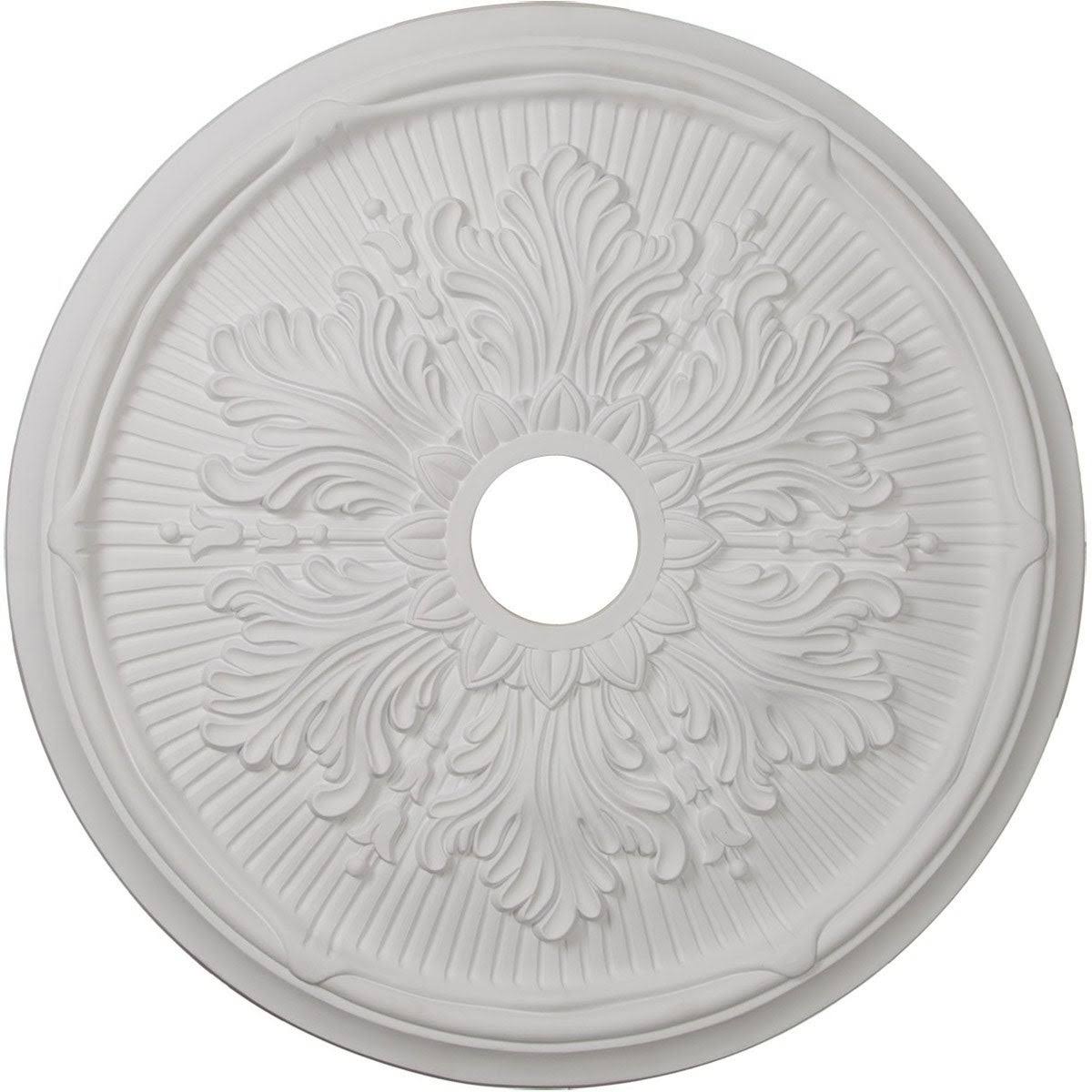 23 3/4x22OD x 3 5/8x22ID x 1 7/8x22P Ceiling Medallion Hand-Painted Smokey Topaz B313418