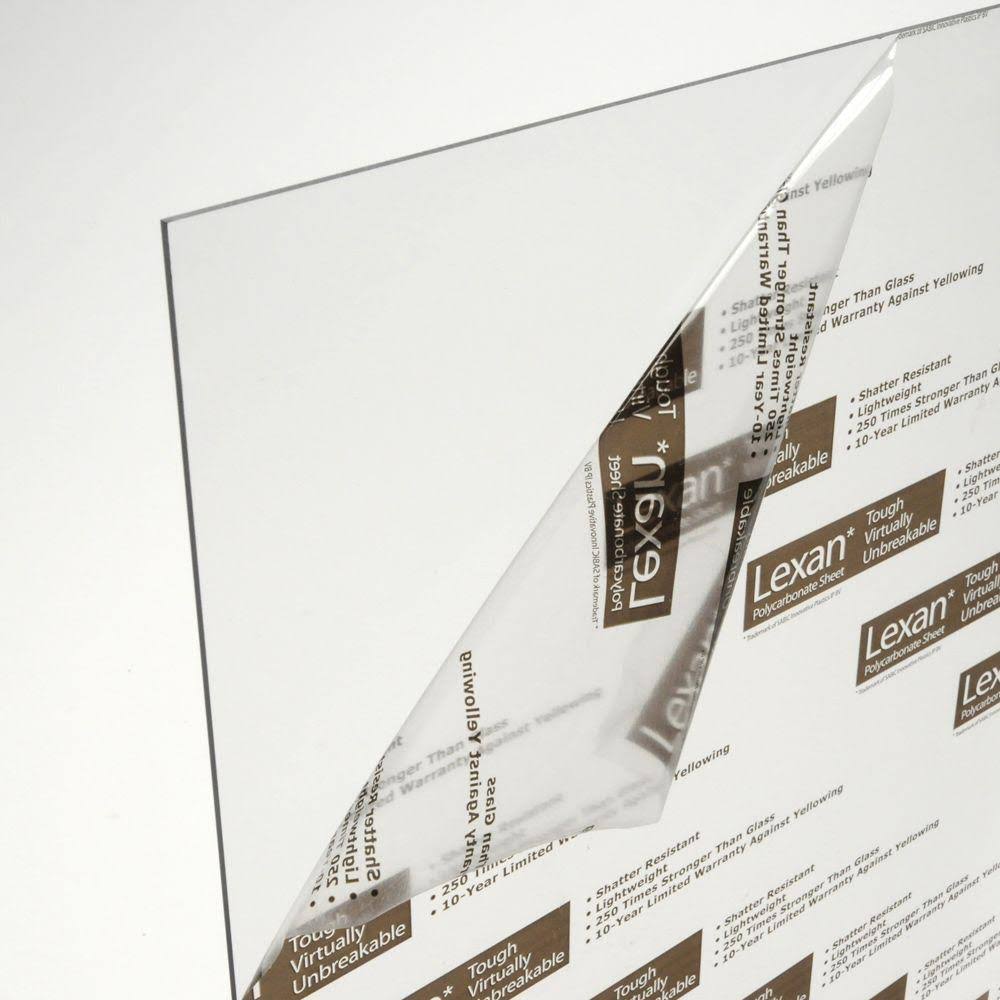12 Pack Shatter Resistant Polycarbonate Sheets O9324