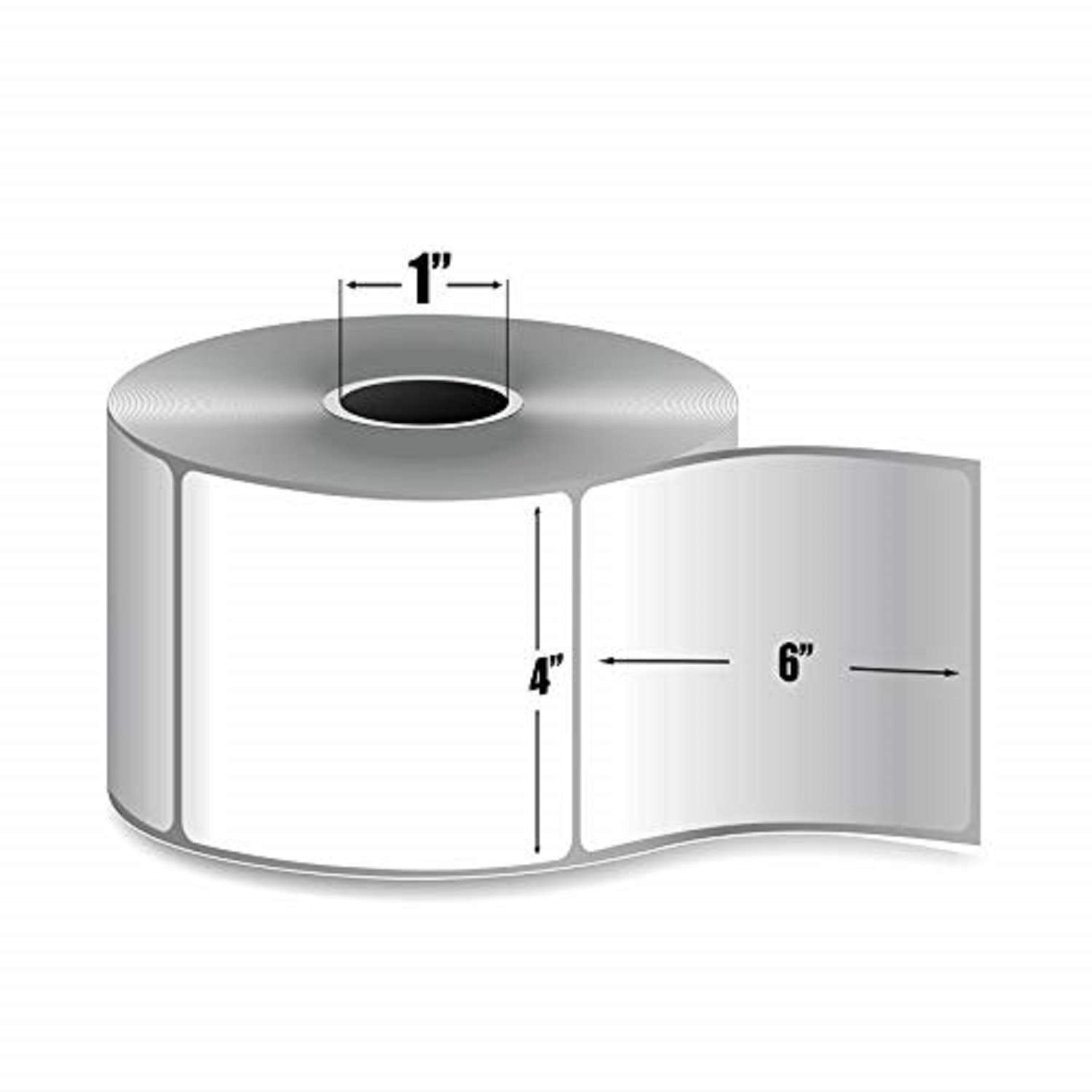 4" x 6" Blank Shipping Labels, 10 Rolls for 2500 Sheet, Pack of 2 Z387853