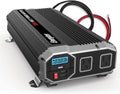 2000 Watts Power Inverter, 12v to 110v, Two AC Outlets, Two USB Ports, DC to AC Converter S3044
