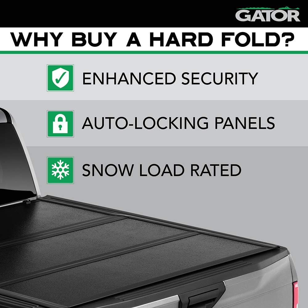 Hard Tri-Fold Truck Bed Tonneau Cover for Ford F-150 6' 7" Bed Q649281
