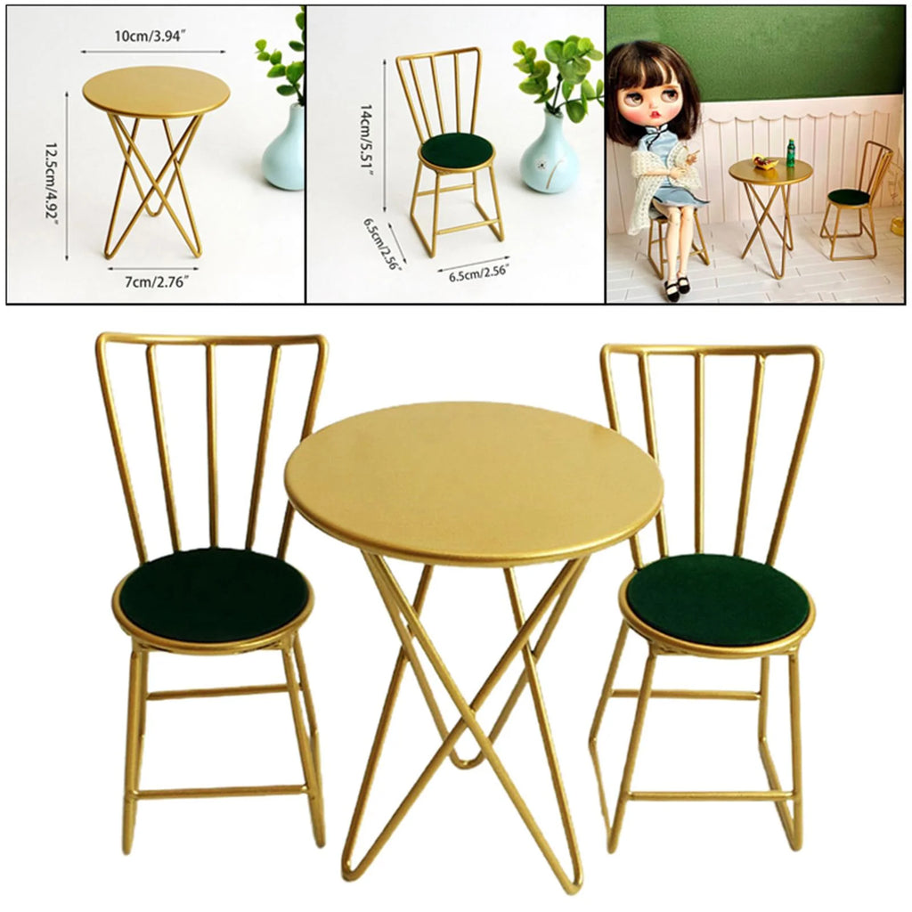 Golden Dollhouse Miniature Chairs Set U4075