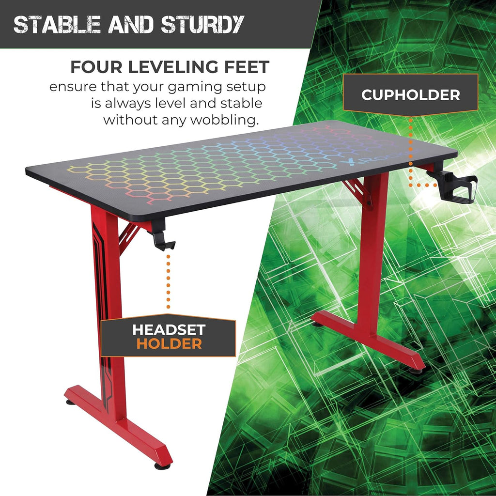Black/Red Gaming Desk K7955